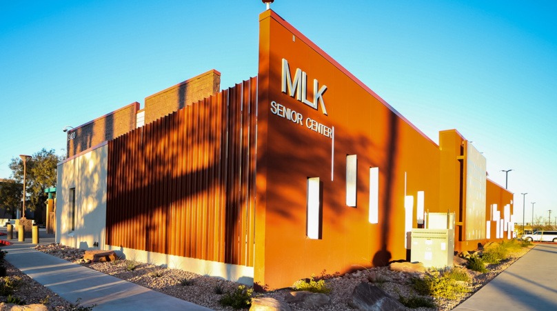 MLK Senior Center Glass Installation in Las Vegas